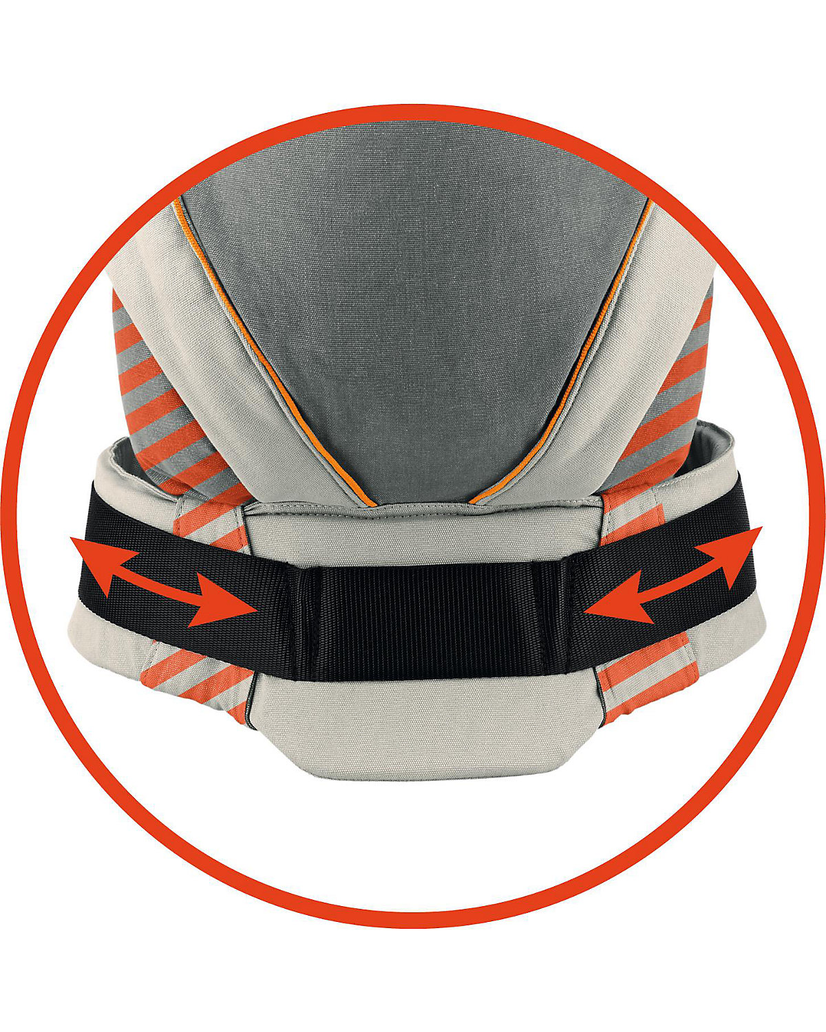 Babytrage XT Cotton grey-orange