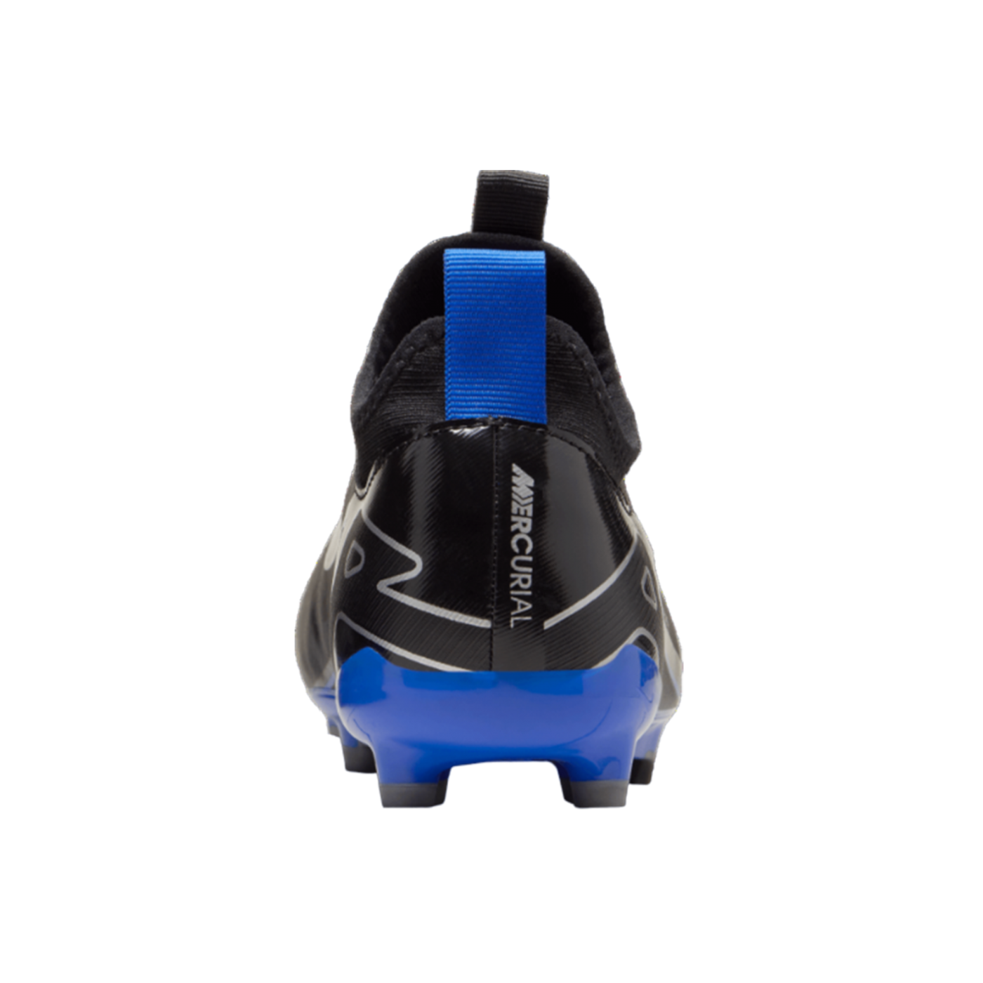 Nike Jr Air Zoom Mercurial Vapor XV Academy FG/MG Kids Schwarz Silber Blau F040