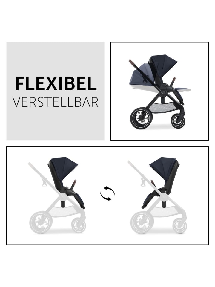 Hauck Buggy & Sportwagen Walk N Care mit Liegefunktion und in schwarz,blau günstig kaufen onesize