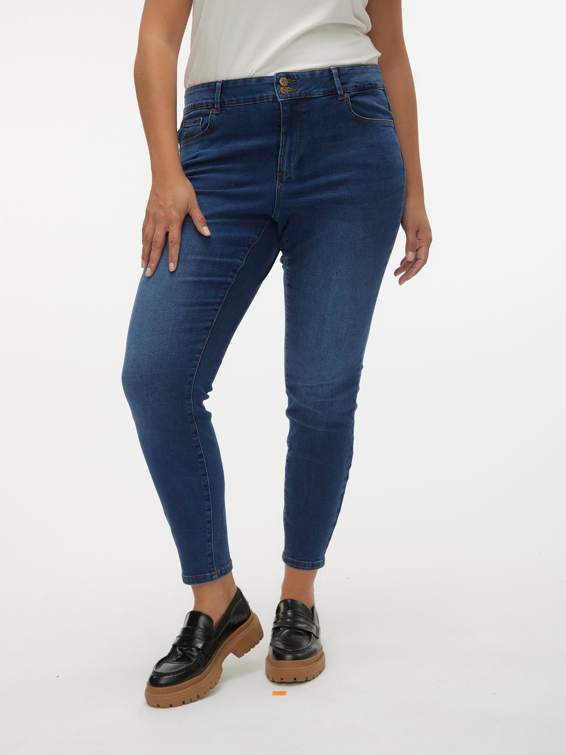 VMCSOPHIA Hohe Taille Slim Fit Jeans