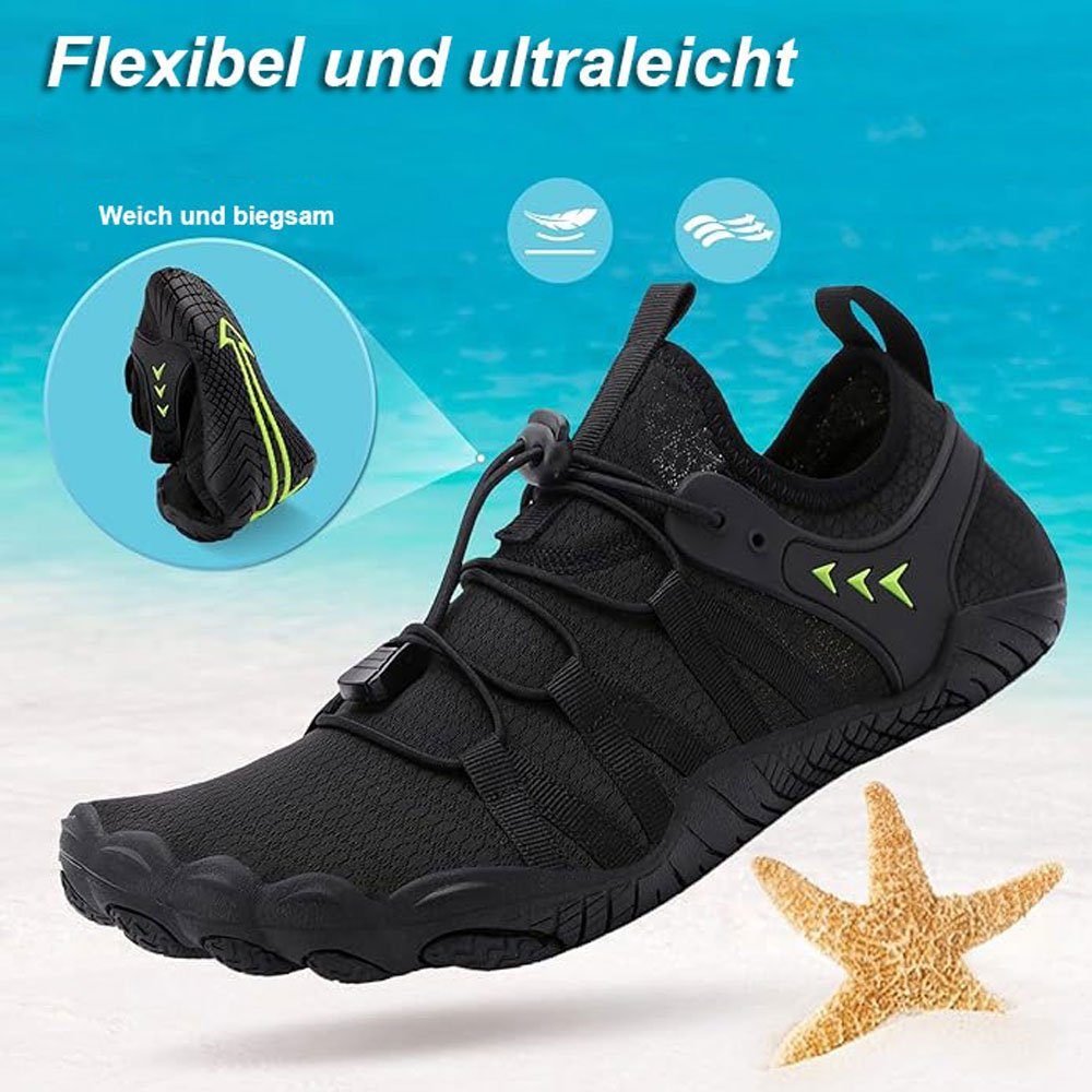 Sarfly Strandschuhe Surfschuhe Poolschuhe Unisex Barfußschuhe 36-46EU Barfußschuh Gummi sohle, rutschfest und verschleißfest, elastisch und können
