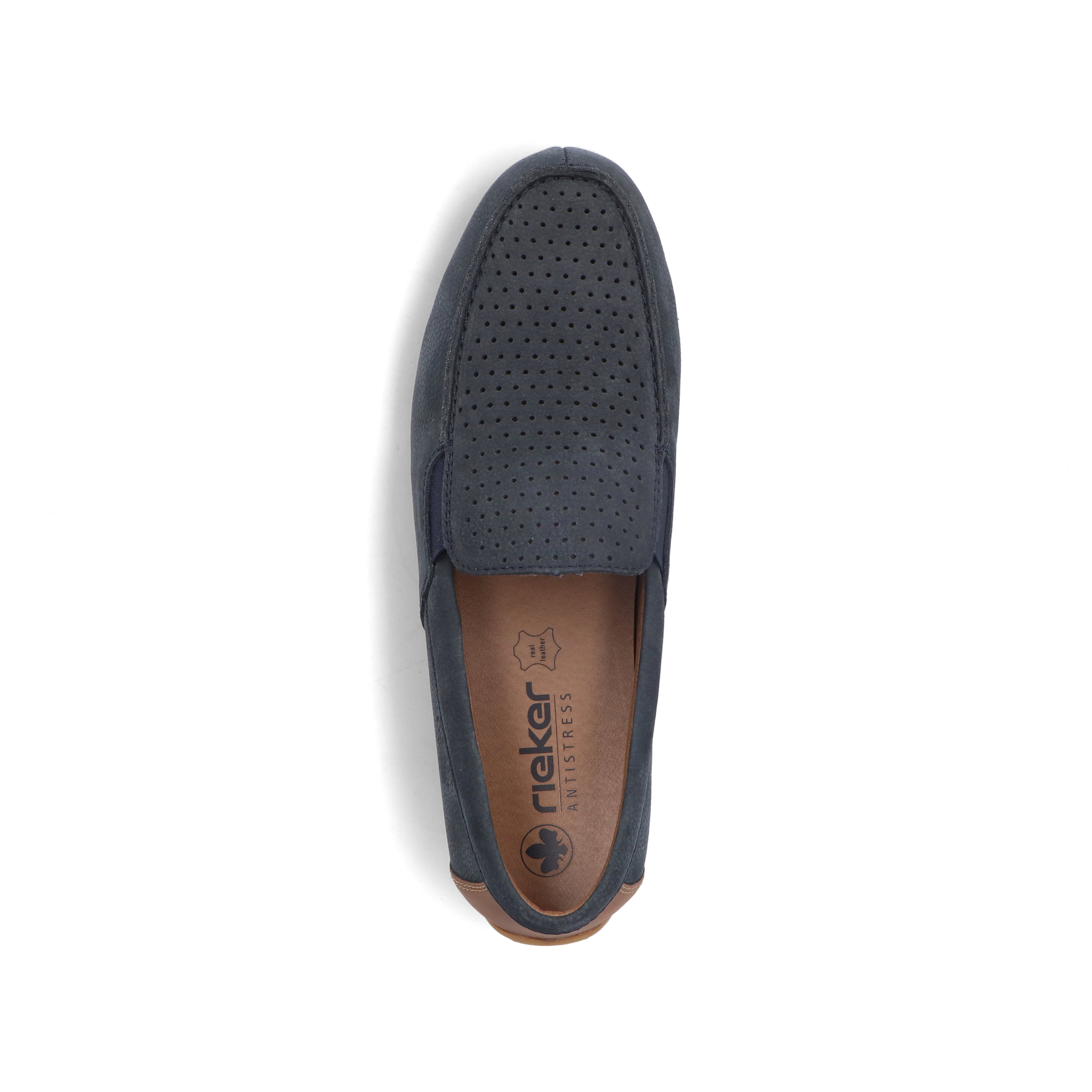 Rieker Herren Slipper stahlblau