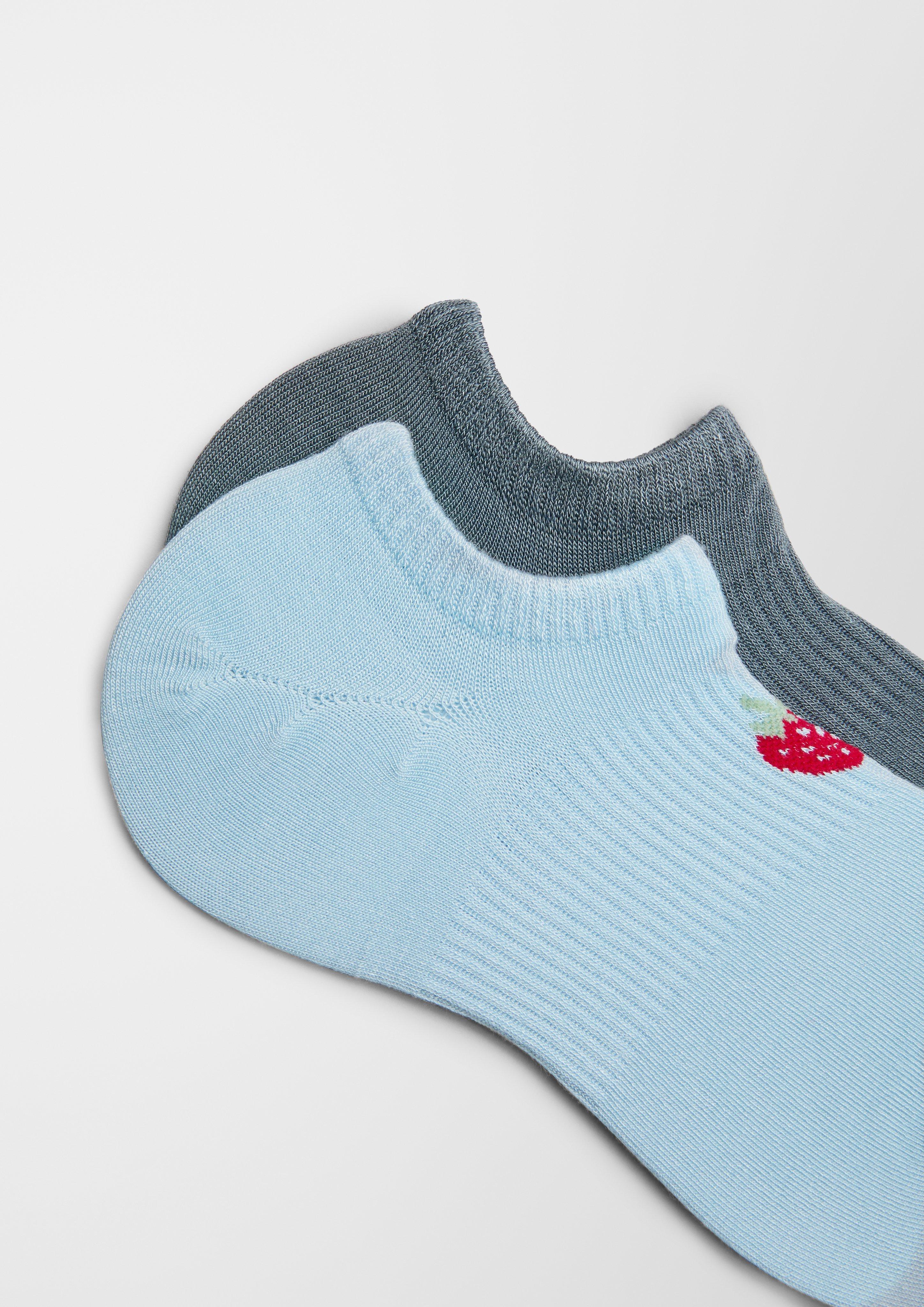 Doppelpack Sneakersocken mit Stickerei  6007866-5000