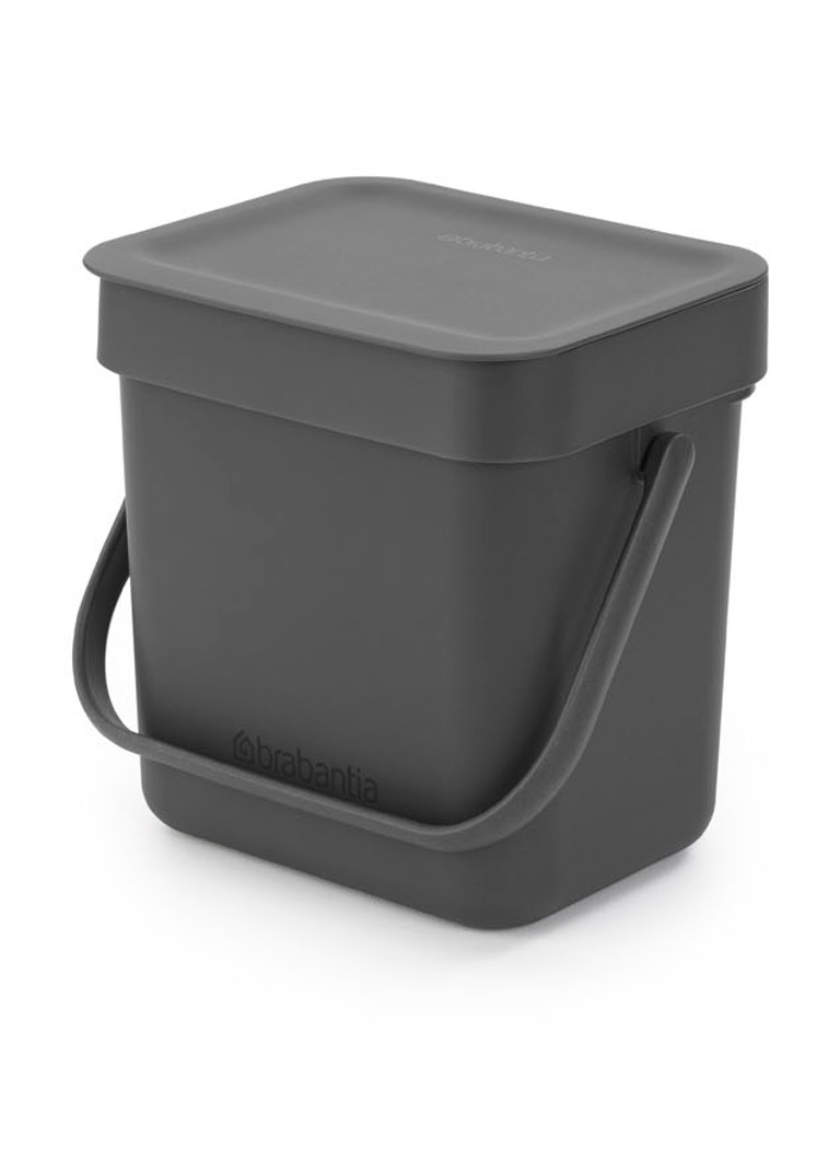 Κάδος απορριμμάτων Brabantia Sort & Go με λαβή 3 λίτρων