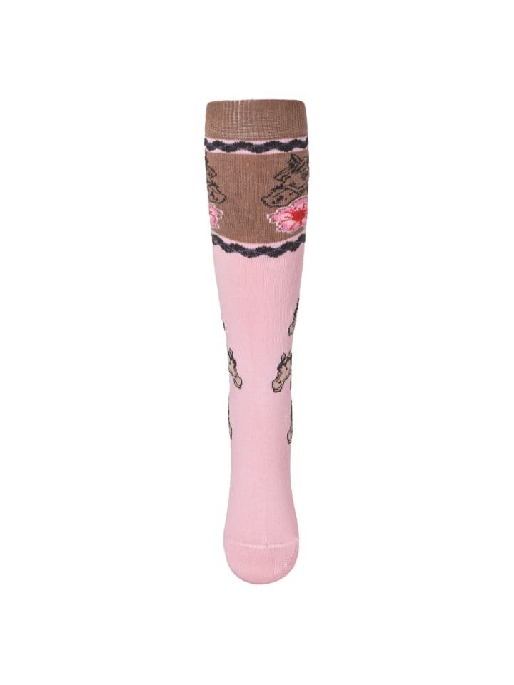 Cotton Prime® Kinder Kniestrümpfe 6 Paar, mit Pferde Motiven in Rosa günstig kaufen