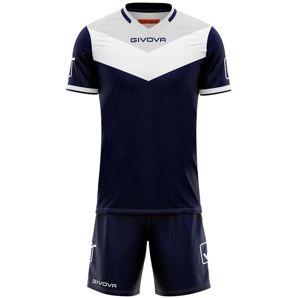 Givova Kit Campo Set Trikot + Shorts navy/grau