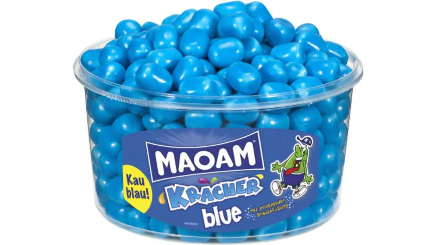 Maoam Suessware Kaubonbon-Dragees Kracher blue 1200 g