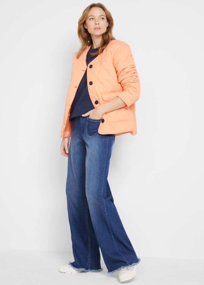 Oversize Steppjacke mit recyceltem Polyester