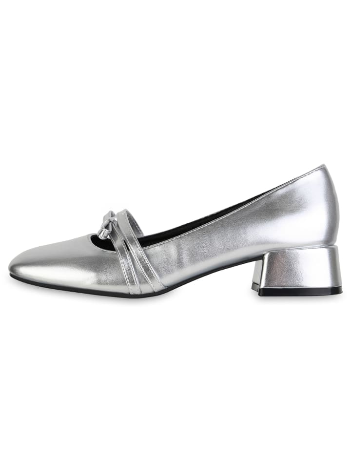 VAN HILL Riemchenballerinas Eleanor in Silber günstig kaufen