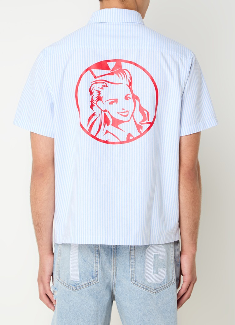 ICE CREAM Dinner shirt with stripe print and chest pocket