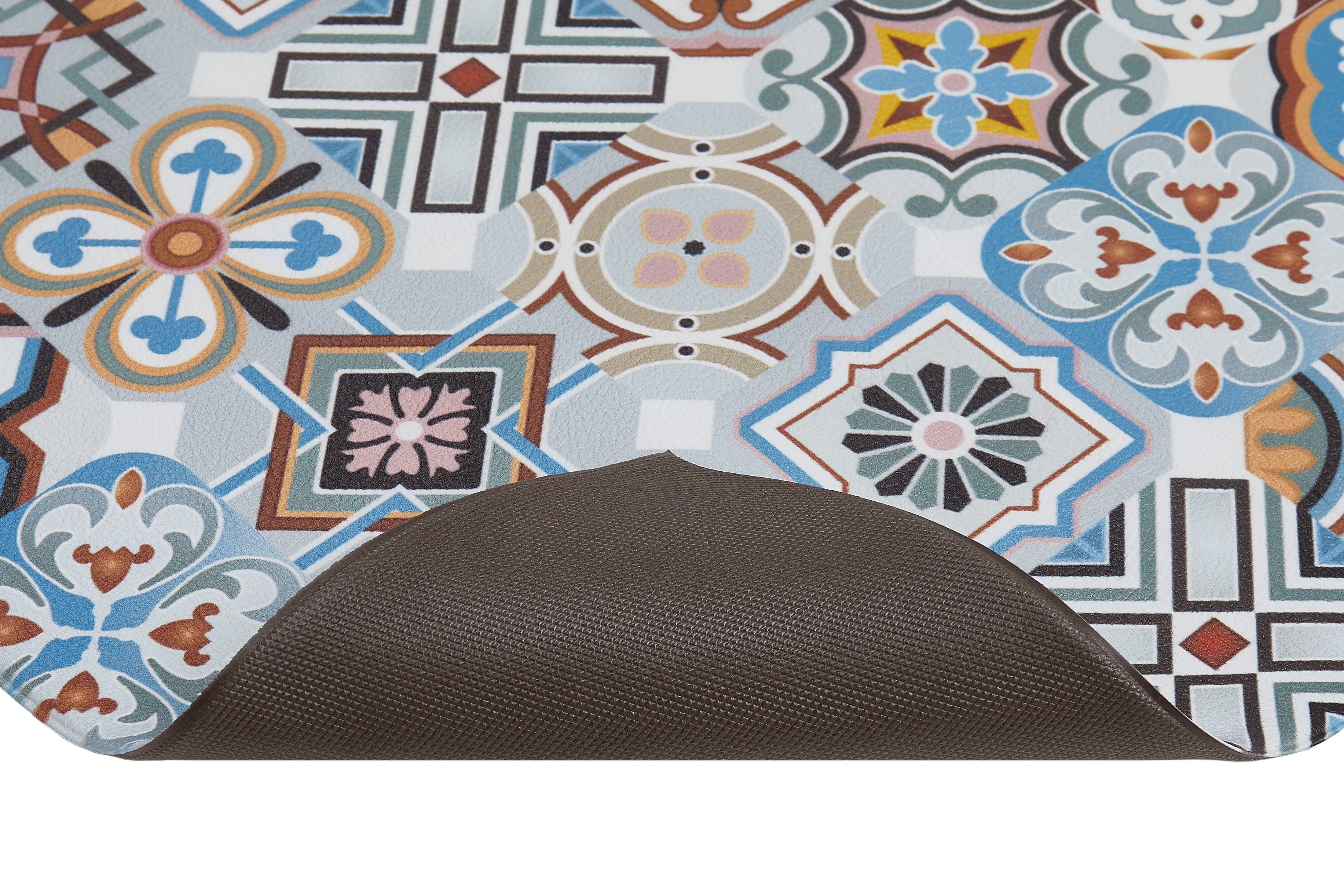 Küchenläufer Marrakesch, Andiamo, rechteckig, Höhe: 5 mm, aus Vinyl, abwischbar, rutschhemmend, Fliesen Design, Größe 50x150 cm