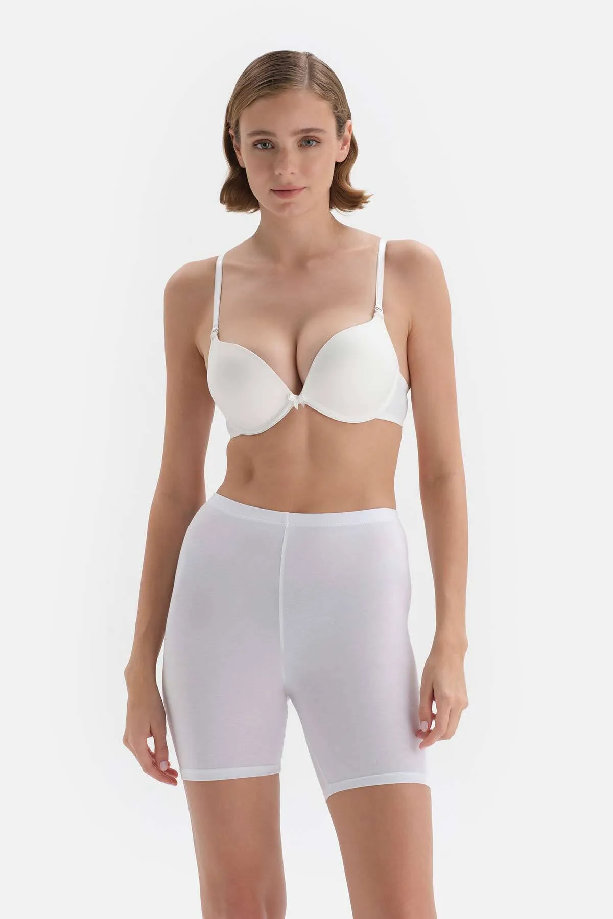 Dagi  Weiße kurze Strumpfhose