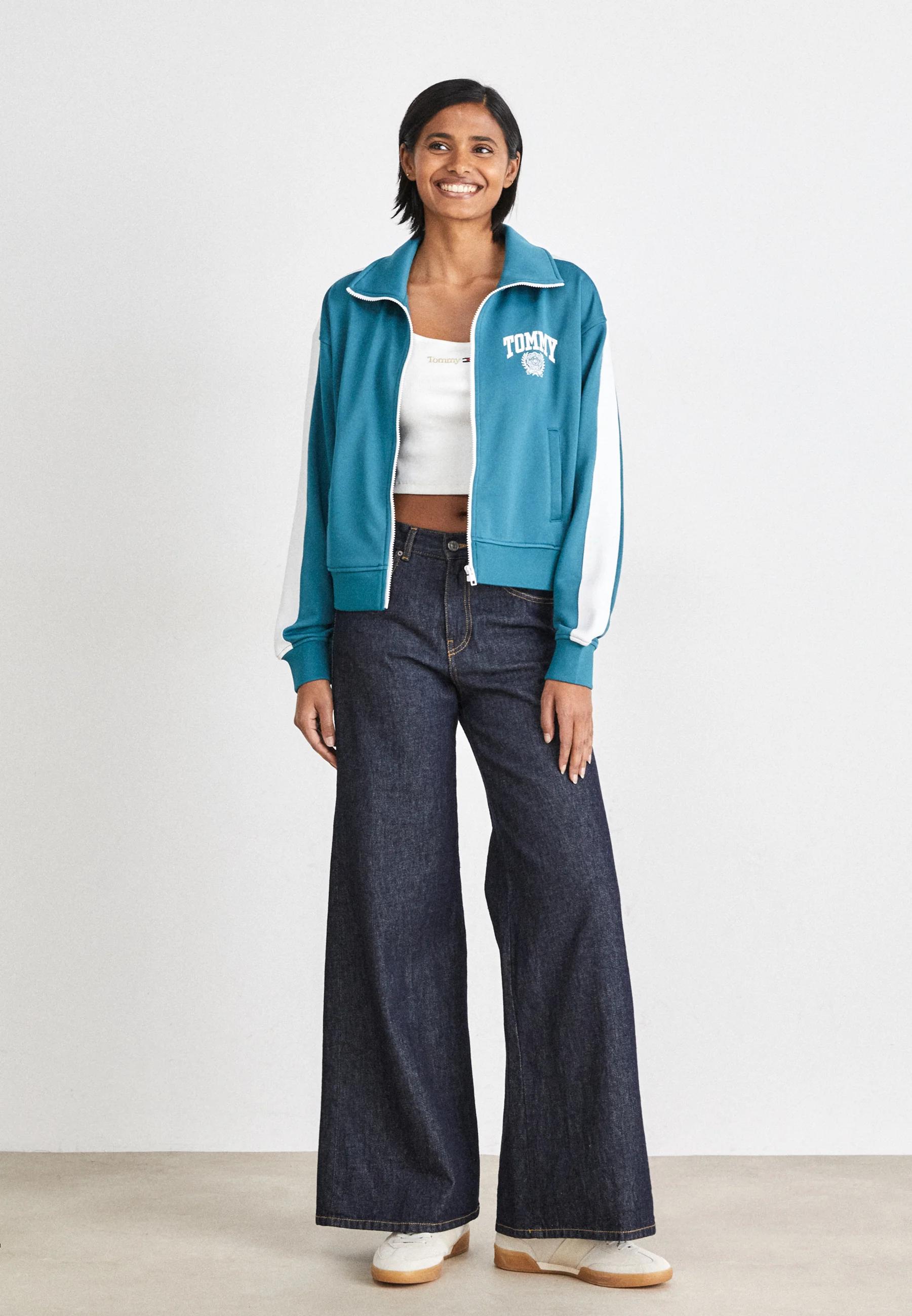 Tommy Jeans VARSITY SPORT TRACK JACKET - Sudadera con cremallera