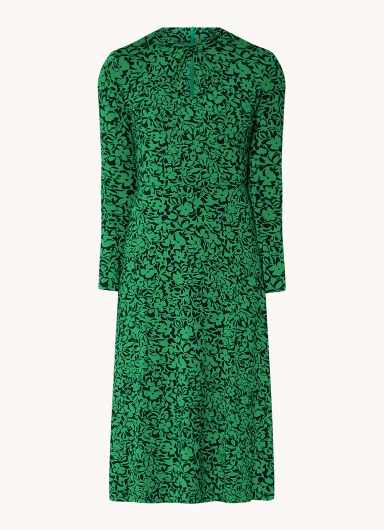 Vestido midi de punto estampado Hobbs Yasmin