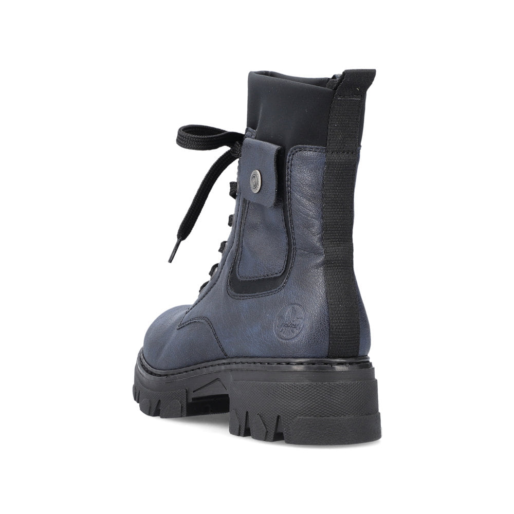 Rieker Damen Biker Boots marineblau
