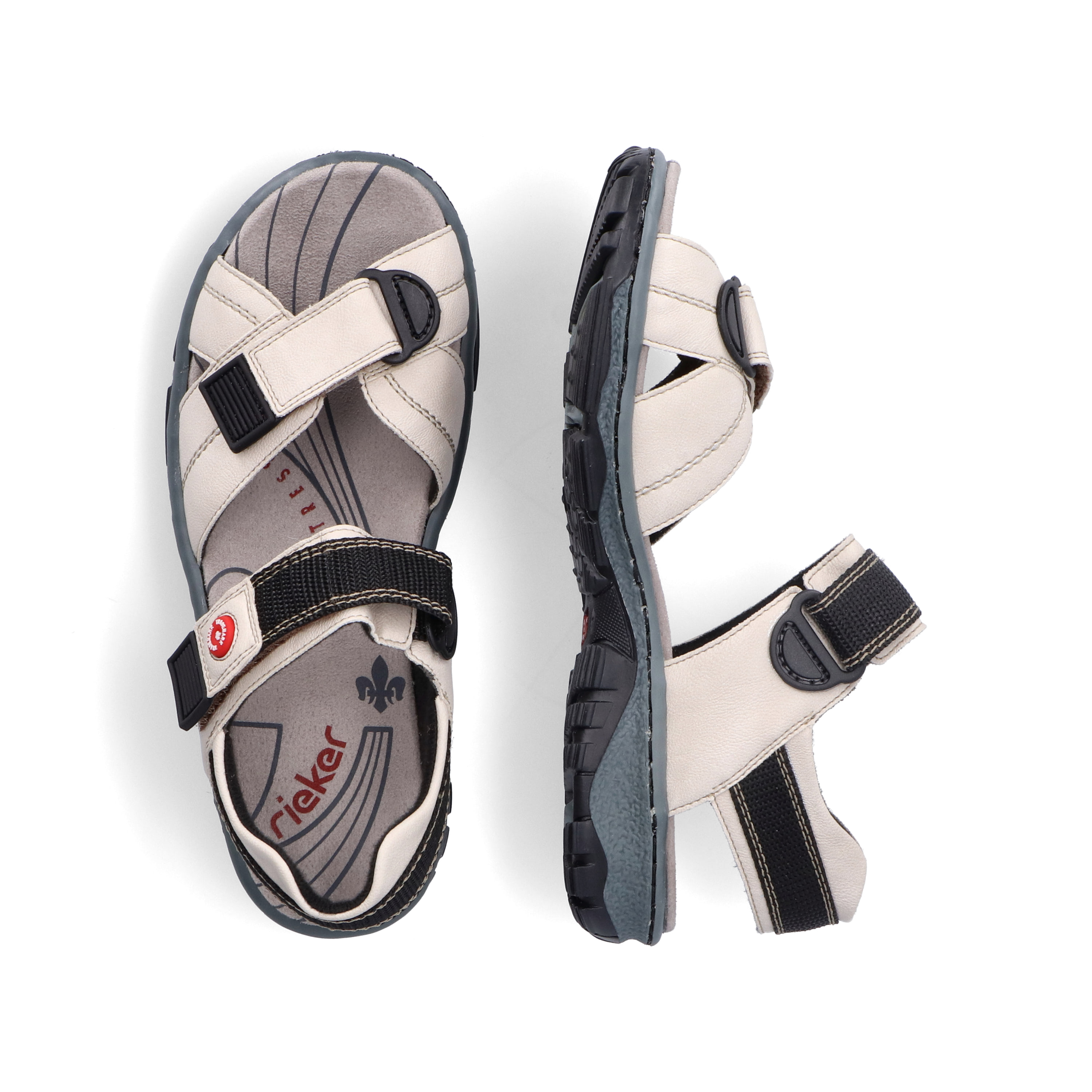 Rieker Damen Trekkingsandalen perlweiß