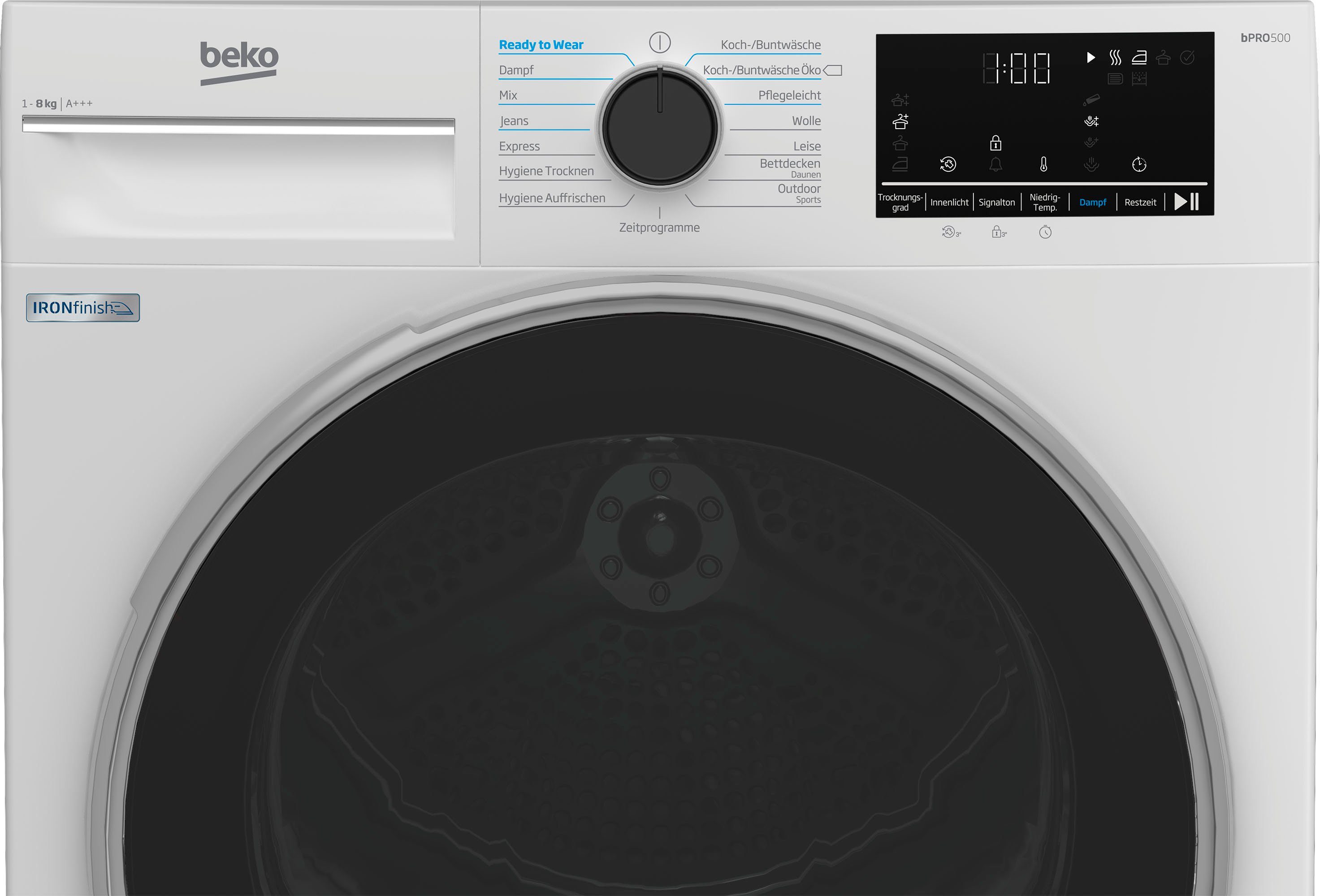 BEKO Wärmepumpentrockner B5T4824IF, 8 kg