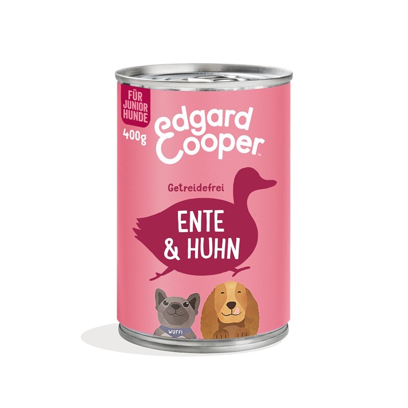 Edgard & Cooper Hundenassfutter Edgard & Cooper Junior mit Ente & Huhn 6x400g