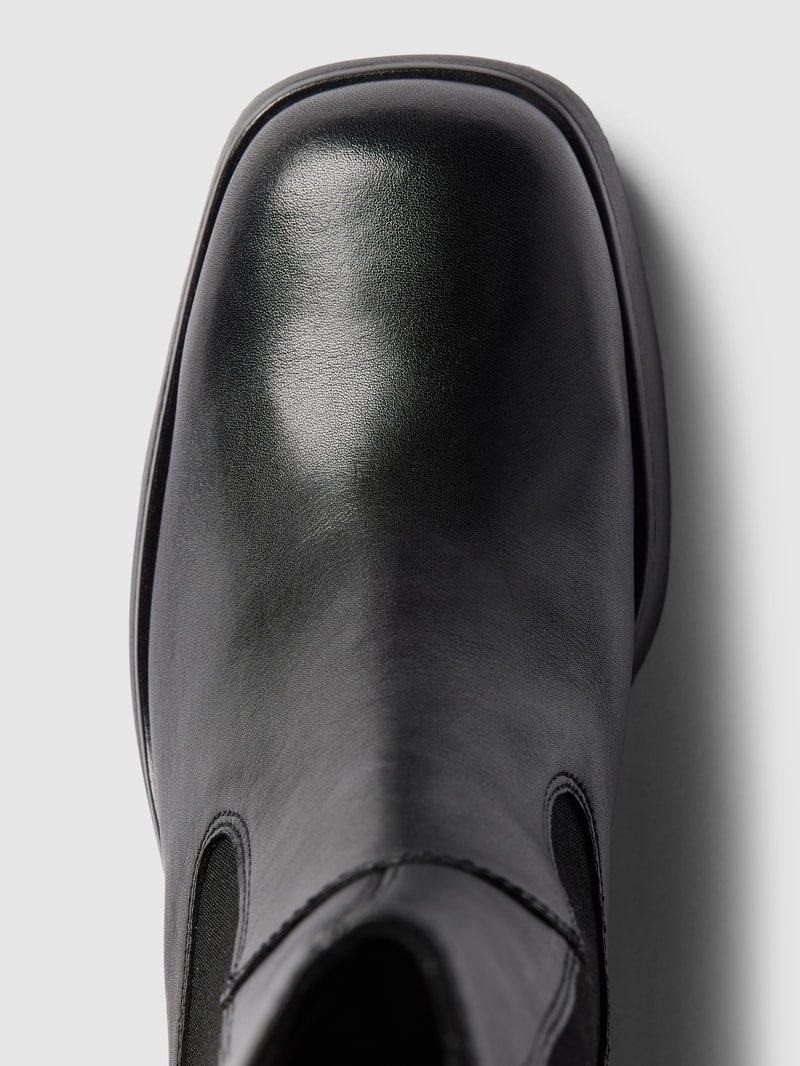 Chelsea Boots aus Leder in unifarbenem Design Modell 'BROOKE' in schwarz