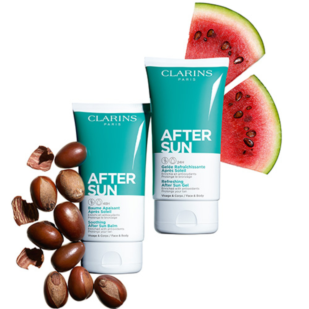 Clarins Gelée Rafraîchissante Après Soleil Soin après-soleil prolongeant le bronzage, hydratation 24 h