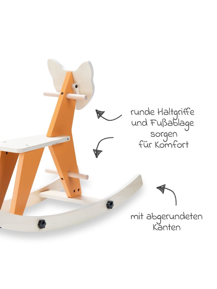 Hauck 2in1 Schaukeltier Rock N Swing (umbaubar zum Sitz, in orange,beige günstig kaufen onesize