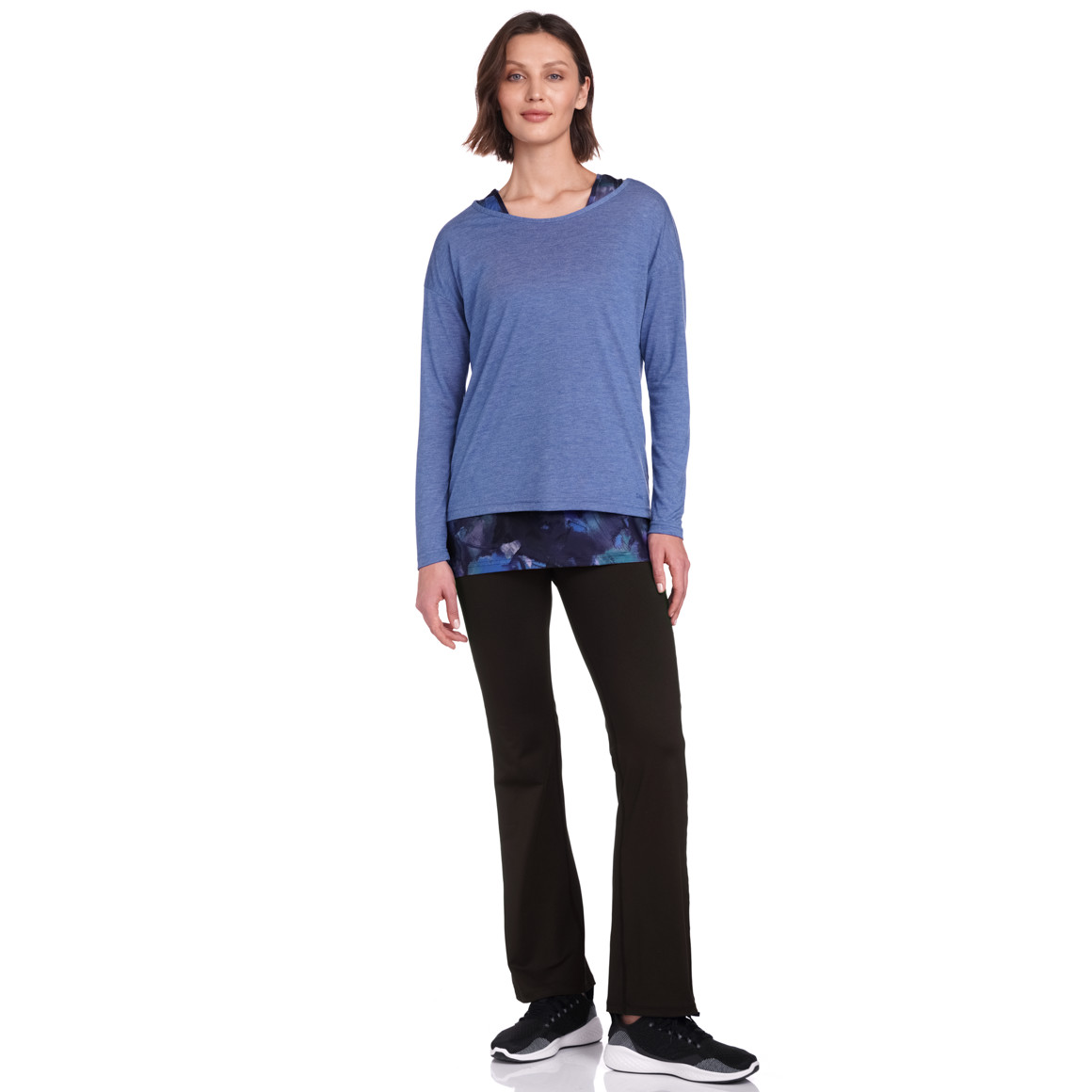 Damen Yoga-Langarmshirt und Top im Set