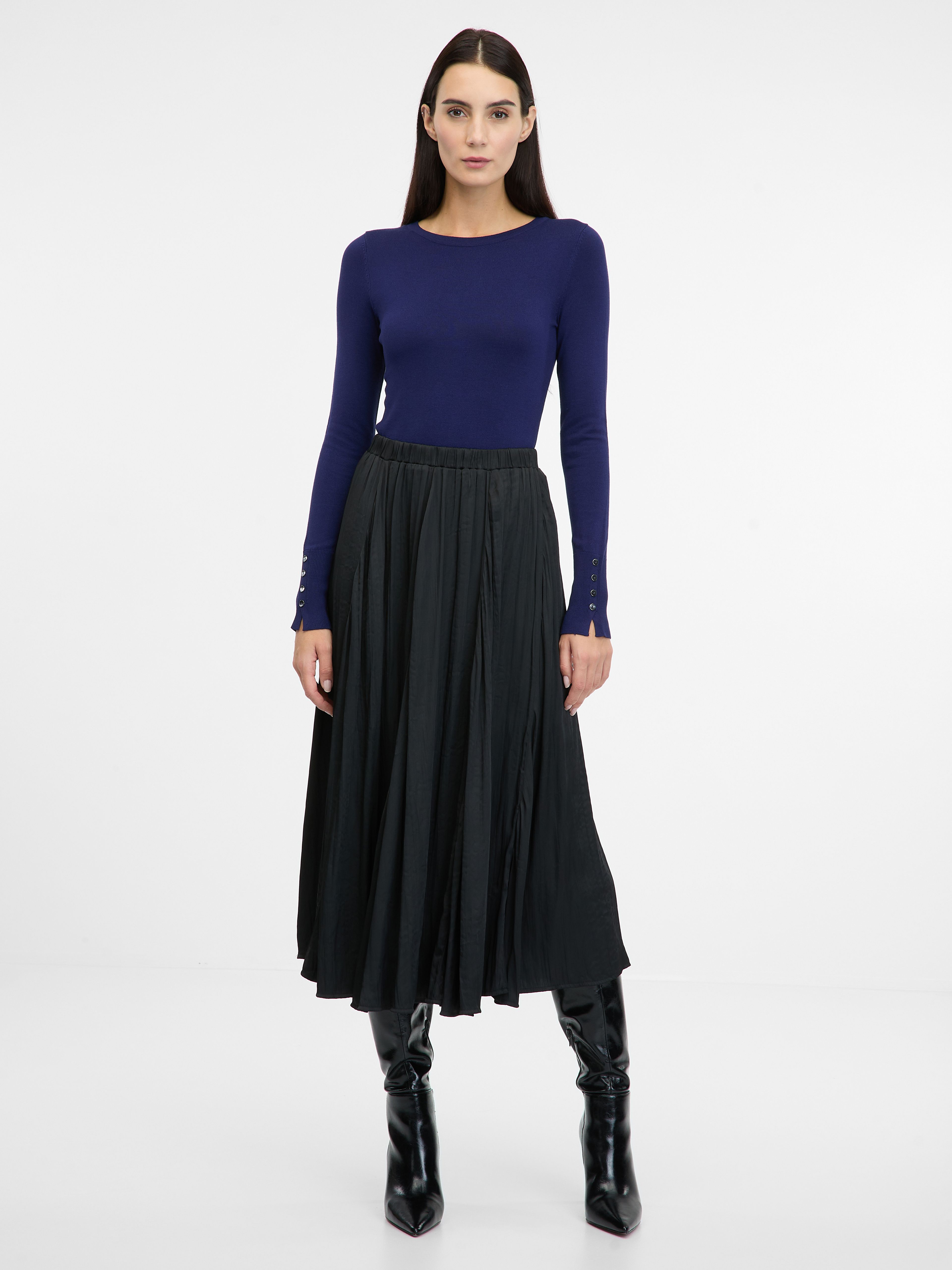 Schwarzer Damen-Midirock ORSAY