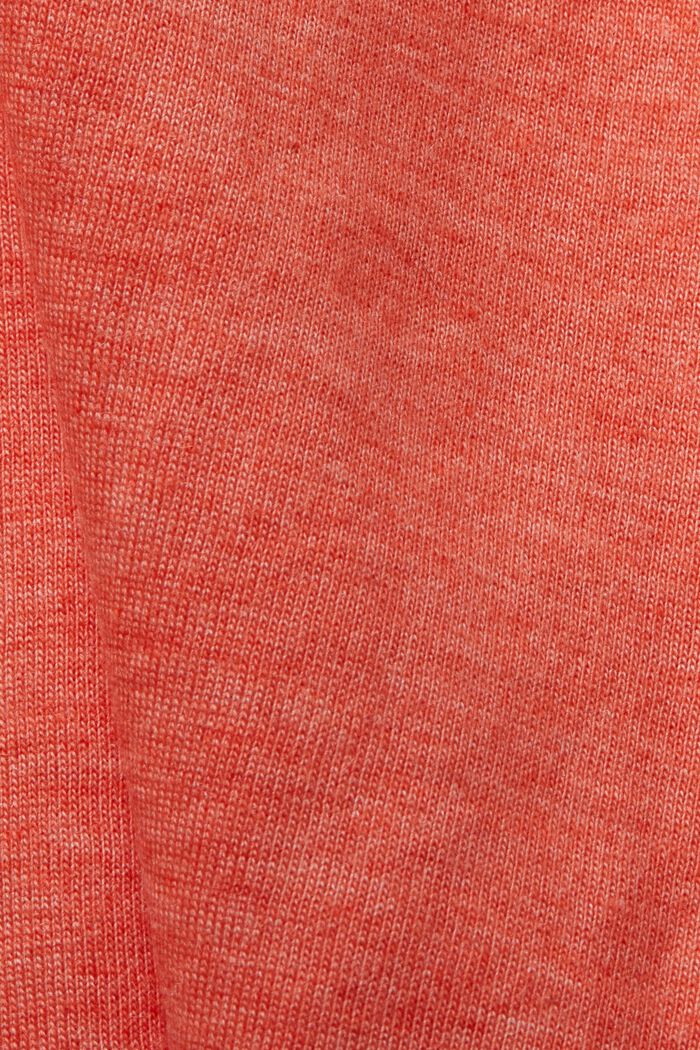 T-Shirt mit floraler Paspelierung, TENCEL™