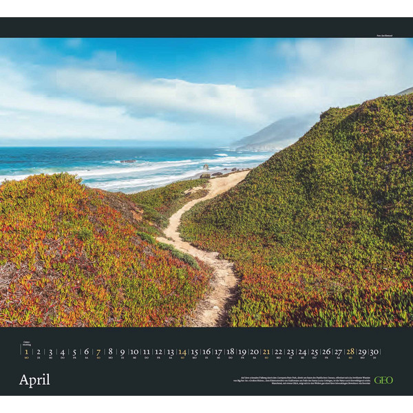 GEO KLASSIKER: TRAUMPFADE 2024 - WAND-KALENDER - Kalender