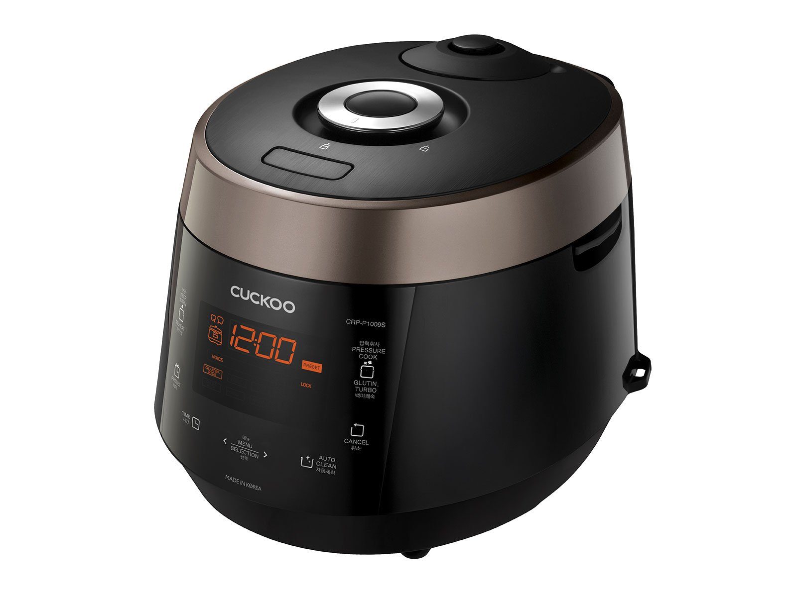 Cuckoo Reiskocher CRP-P1009S, 1150 W, CRP-P1009S HP Dampfdruck Reiskocher 1,8l 10 Tassen, Schnellkochtopf