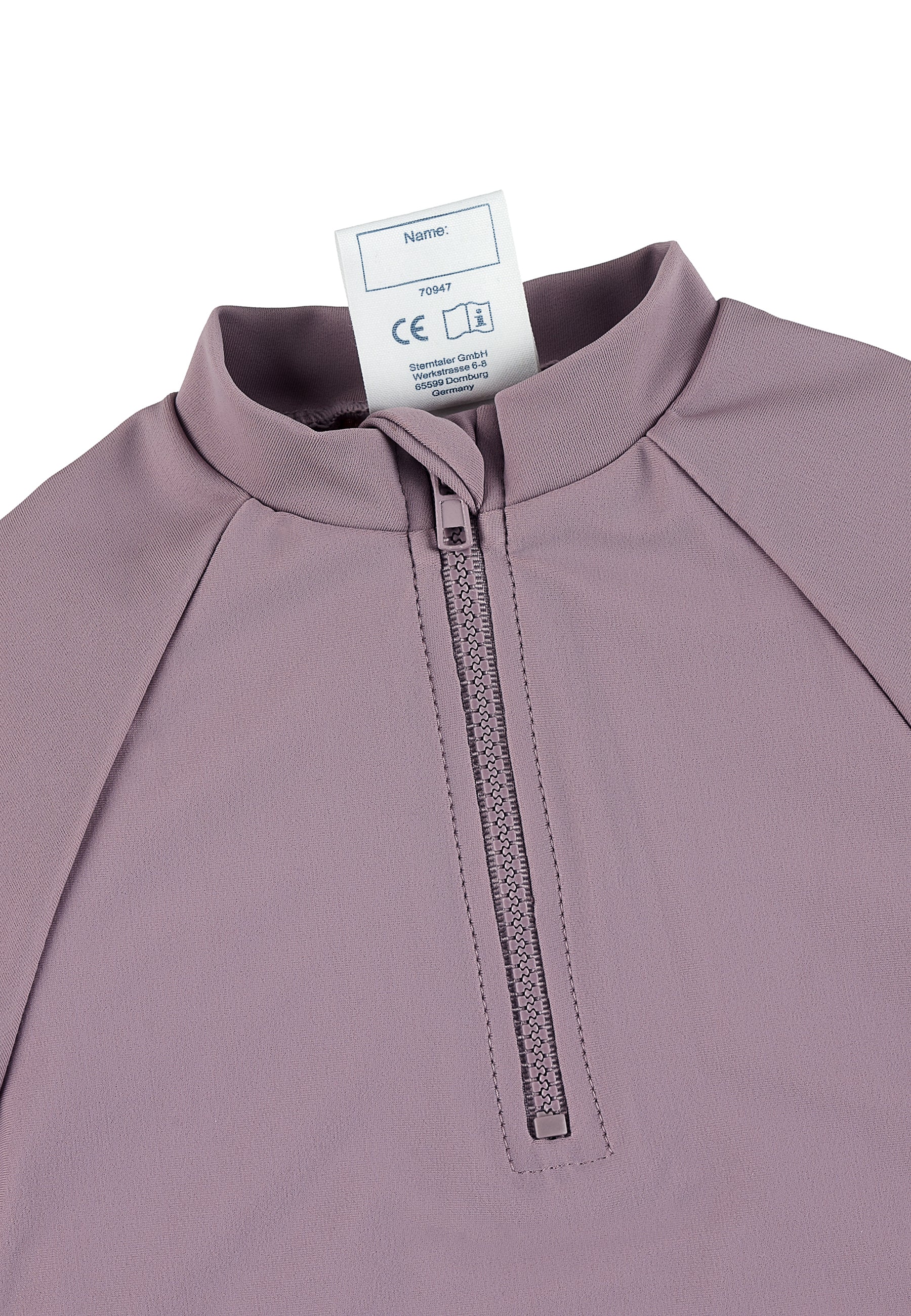 Langarm-Schwimmshirt uni in Blau, Marine, Magenta