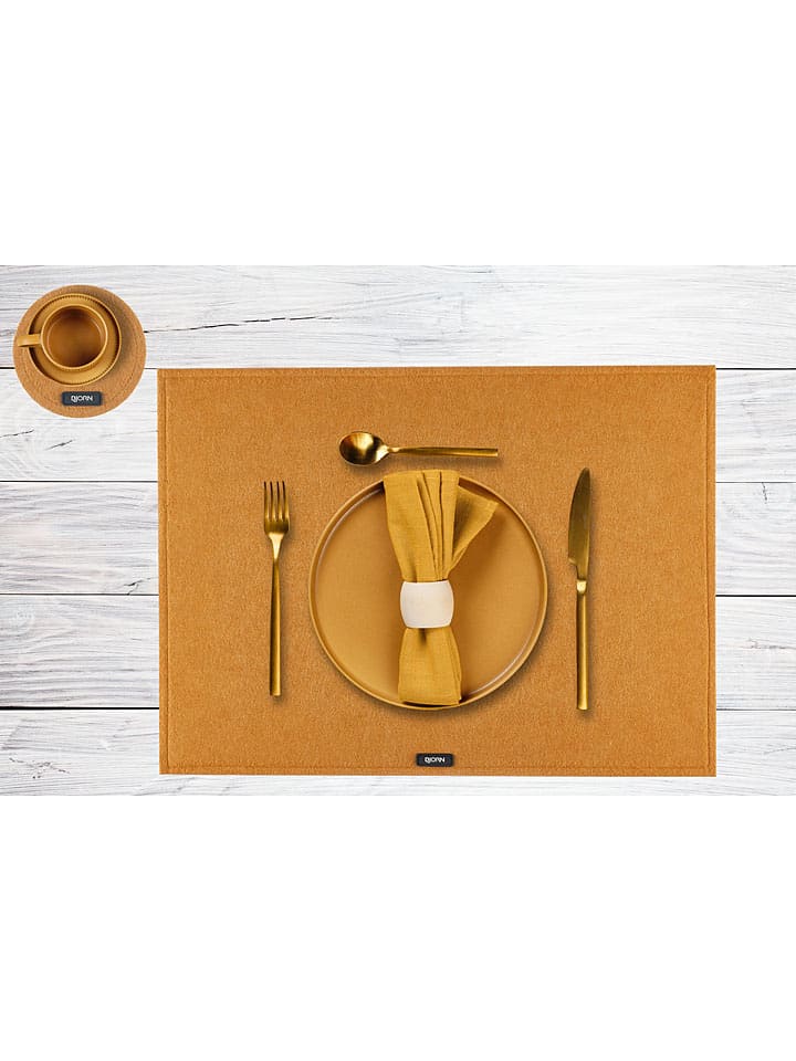 Björn 6er-Set: Tischsets in Hellbraun - (L)45 x (B)33 cm günstig kaufen onesize
