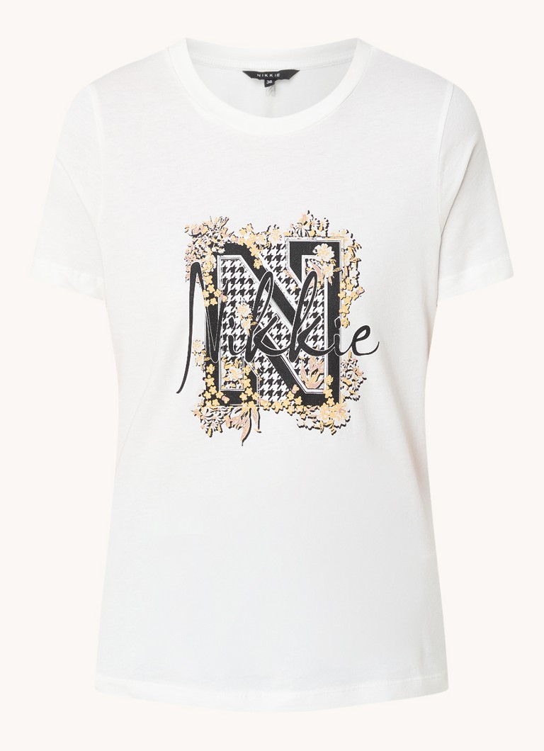 NIKKIE Rocky T-shirt with logo print