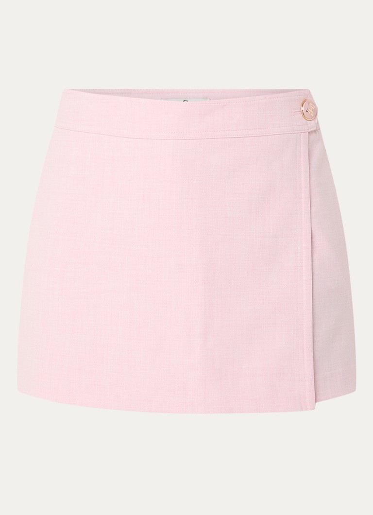 Pantaloni scurți fără bretele Fifth House Cole, cu imprimeu heather și efect încrucișat.