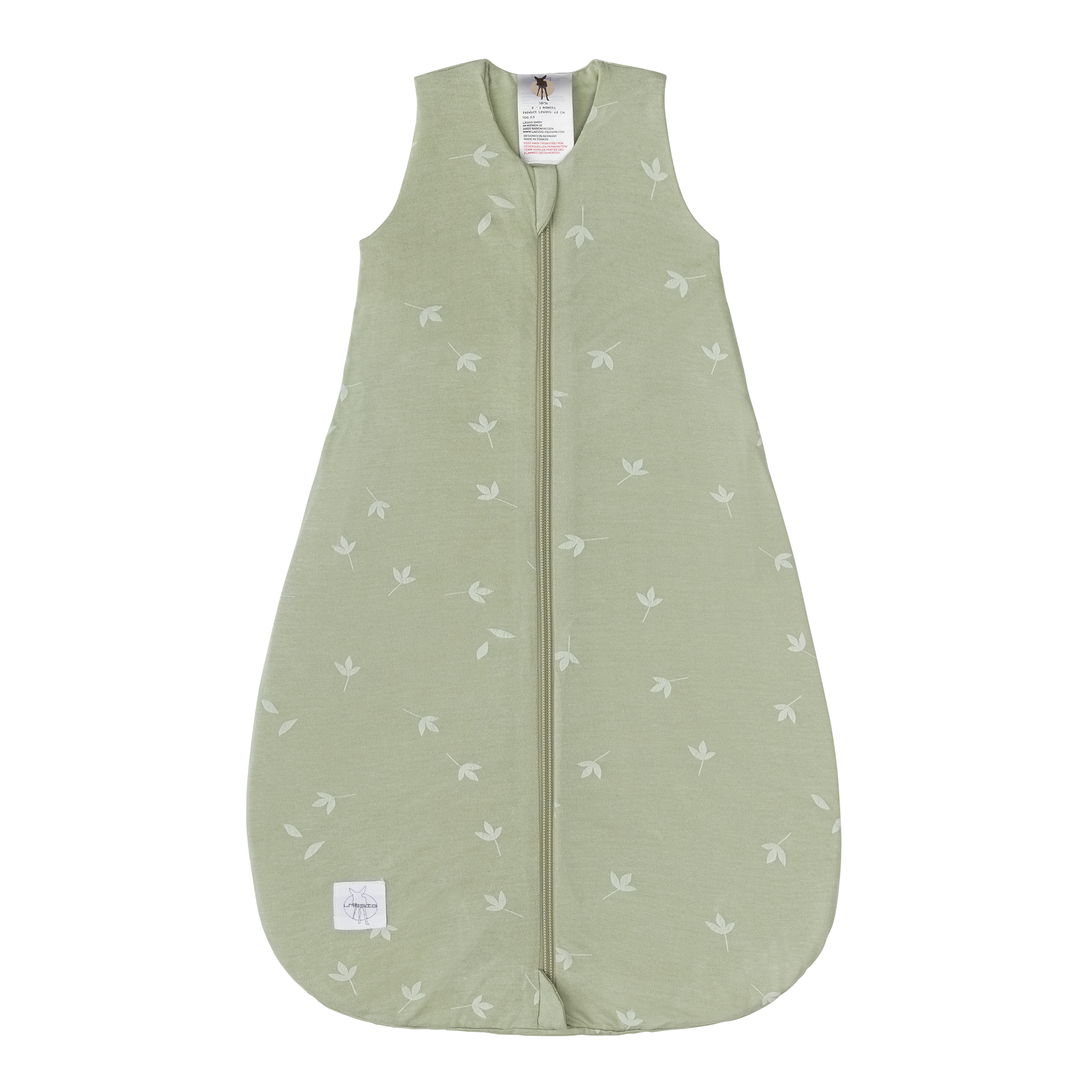 Baby Schlafsack 0,5 TOG - Blätter, Oliv