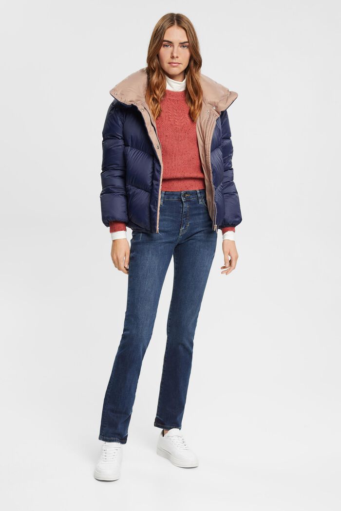 Jeans mit geradem Bein und mittlerer Bundhöhe