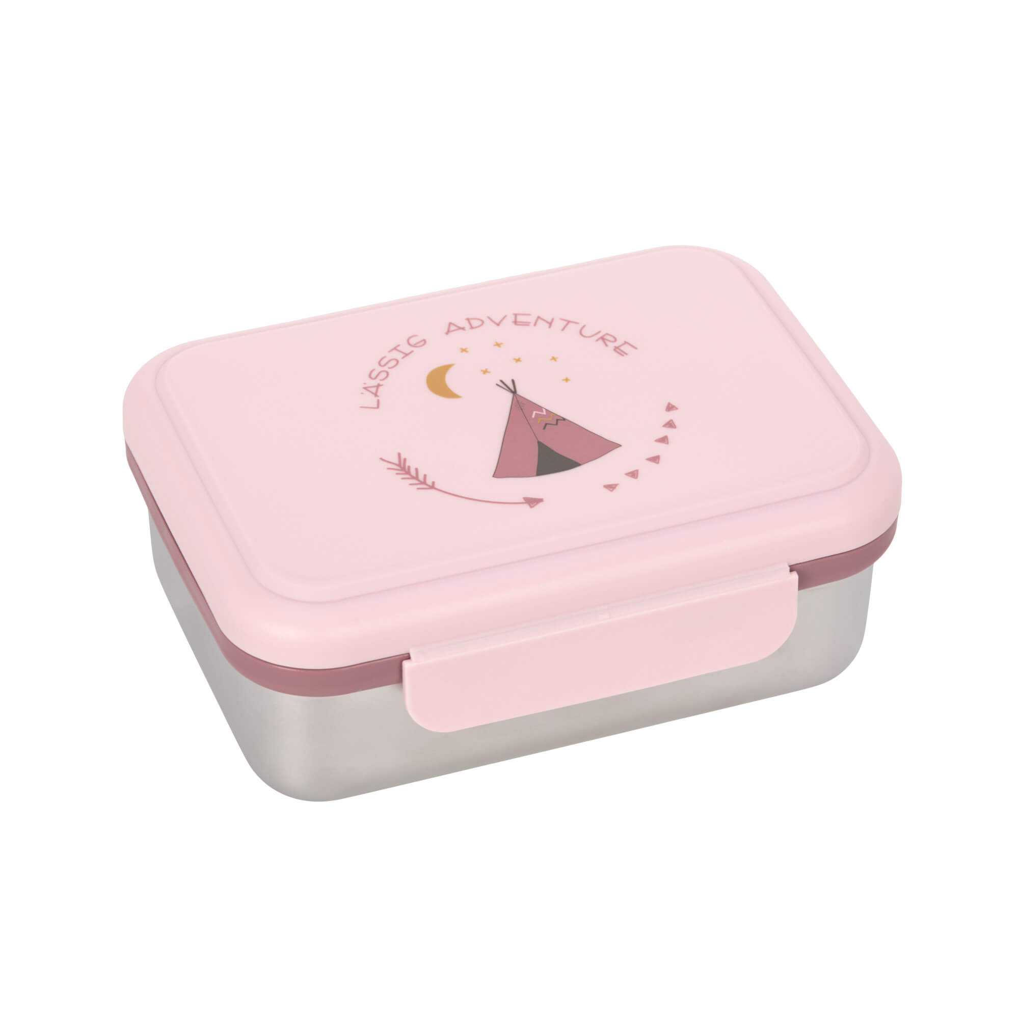 Kinder Brotdose Edelstahl - Lunchbox, Adventure Tipi