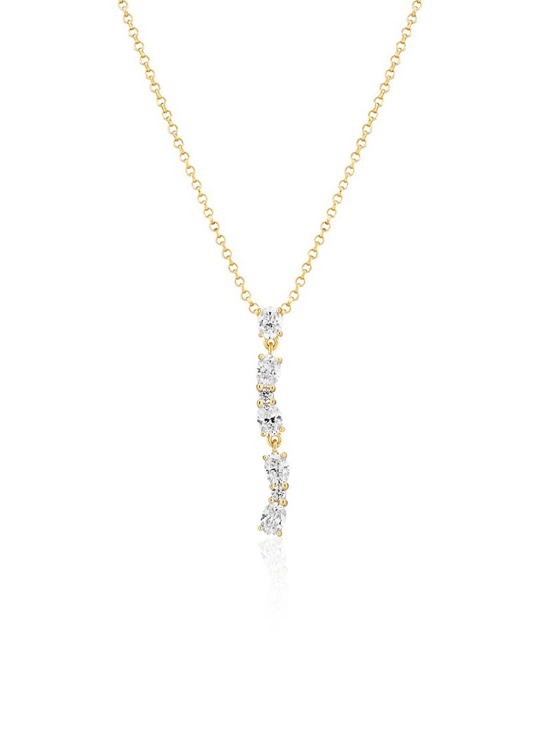Colier Sif Jakobs Ellera lung oval placat cu aur