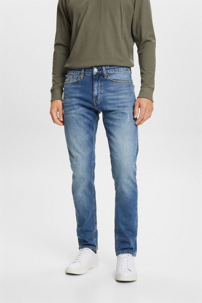 Schmale Jeans mit mittlerer Bundhöhe