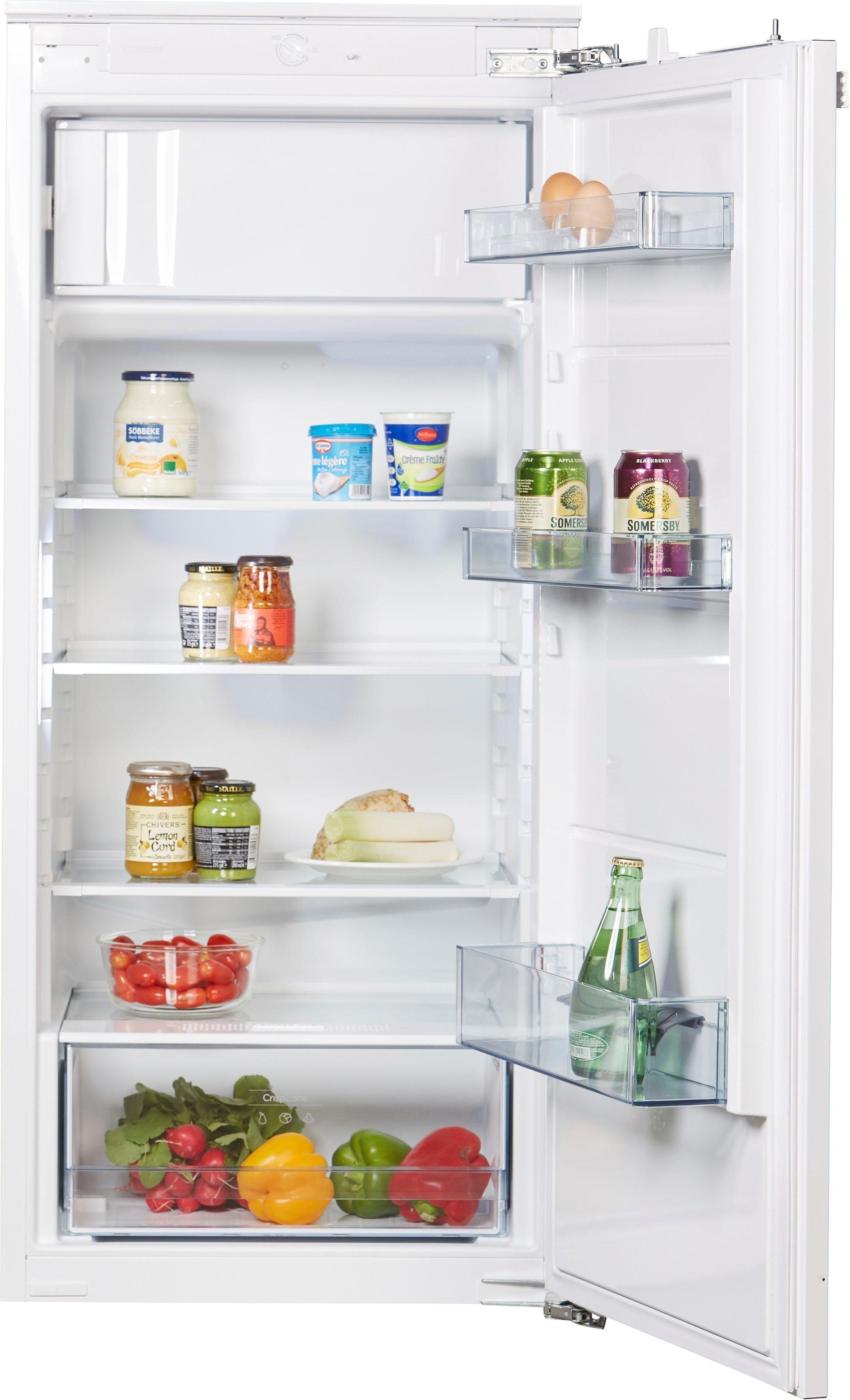 GORENJE Einbaukühlschrank RBI2122E1, 122,5 cm hoch, 54 cm breit, integrierbar