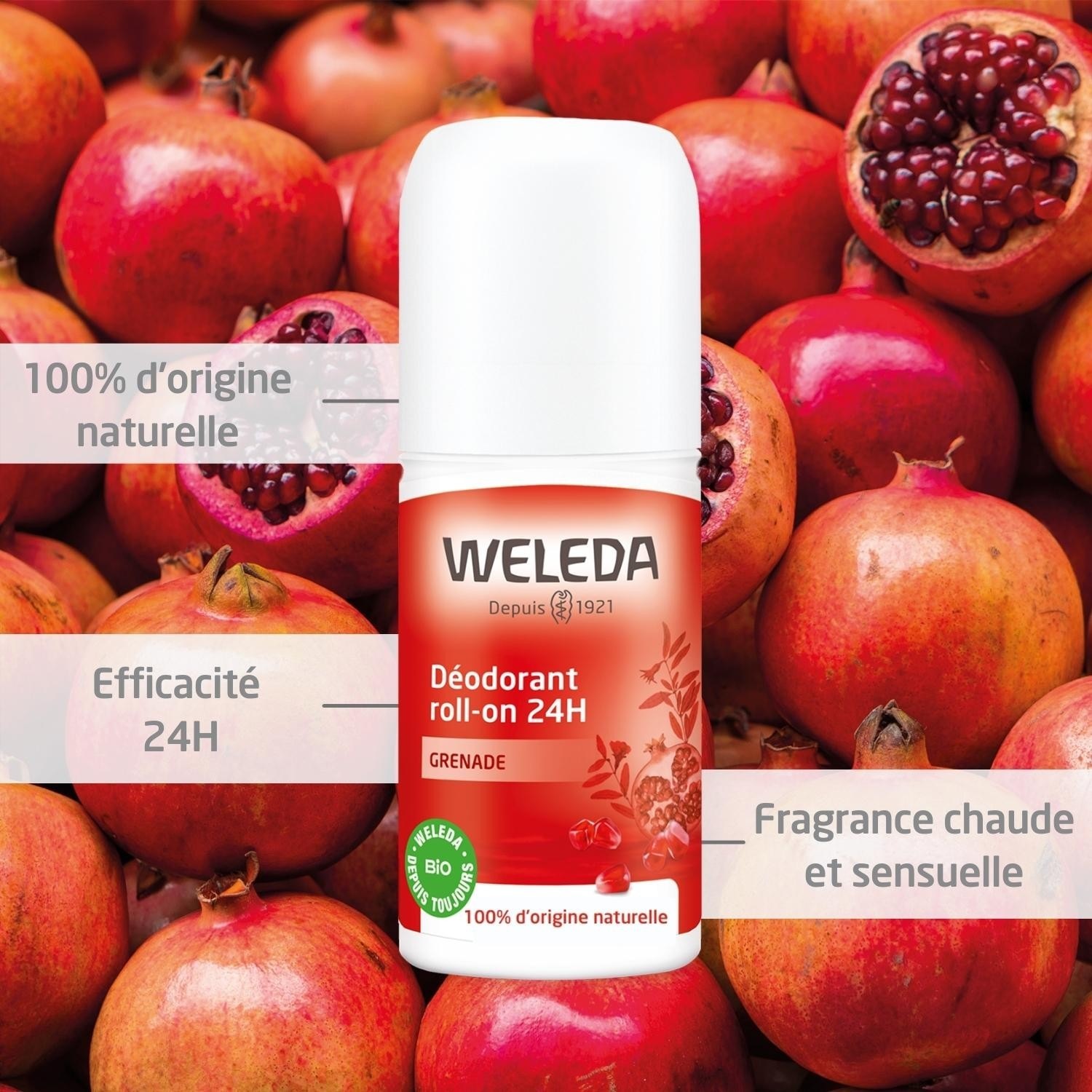 Weleda 24H dezodorant w kulce Granat - 50 ml