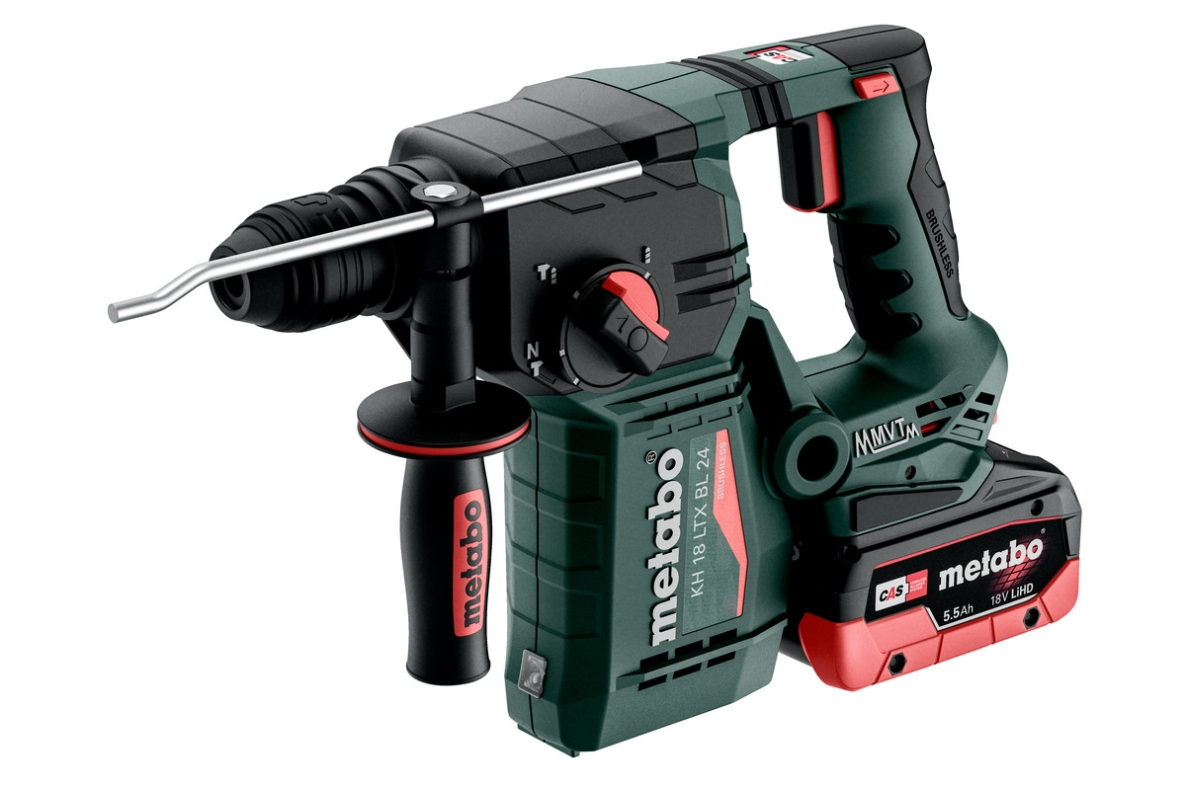 Ciocan rotopercutor cu acumulator Metabo 601713660 KH 18 LTX BL 24 SDS-Plus 18V 5.5Ah LiHD