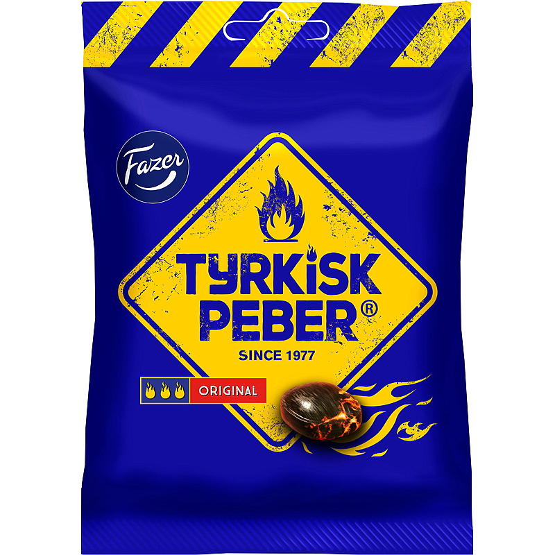 Fazer Tyrkisk pepper 120 g Original, Fazer