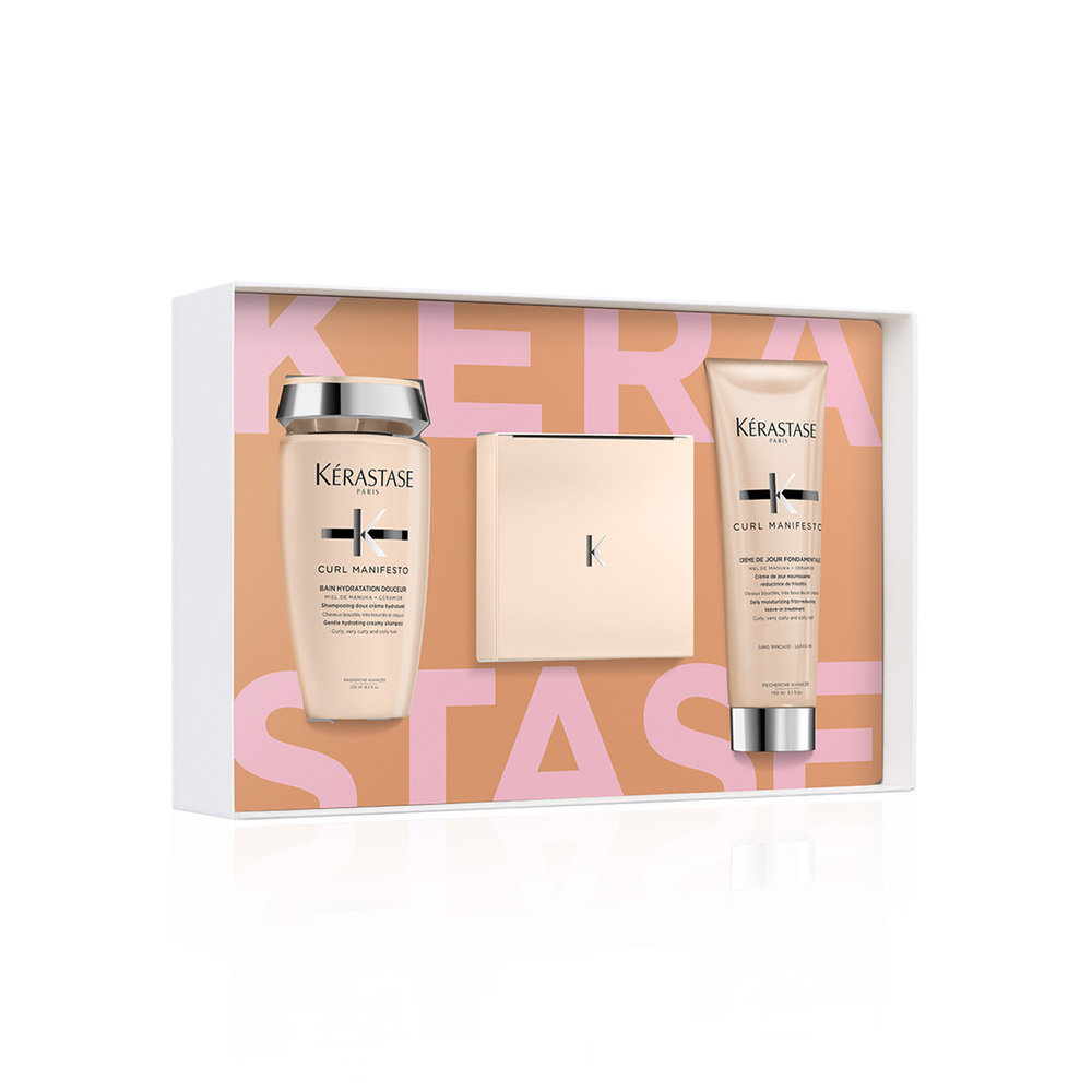 Kérastase Curl Manifesto Coffret routine shampoing, masque et texturisant pour cheveux bouclés à frisés