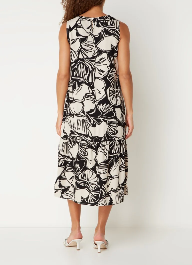 Vestido midi OPUS Wicy Art con estampado floral