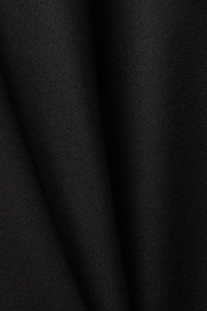 Flanellhose mit geschlitztem Beinsaum