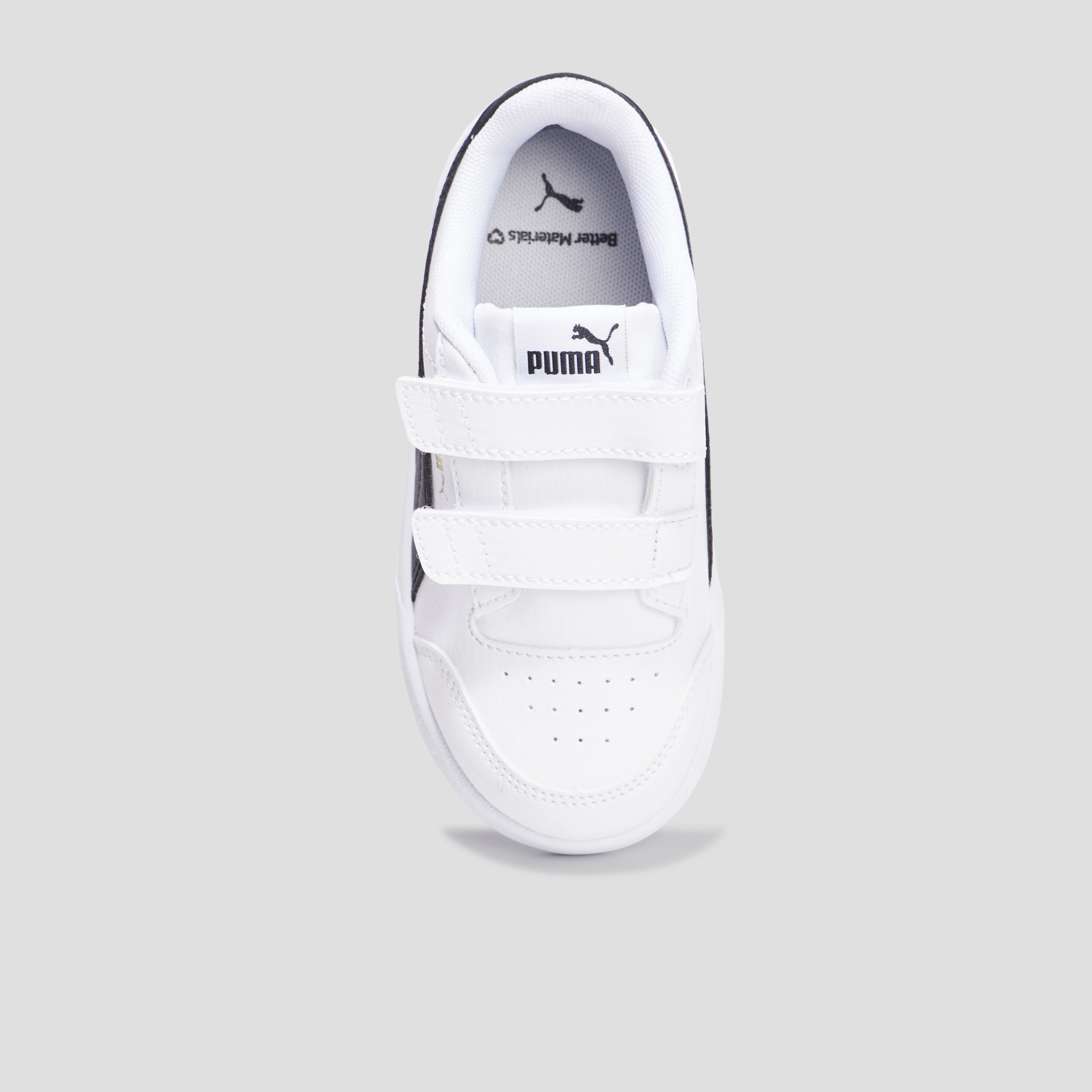 Tennis basses à scratchs Puma Shuffle blanc garçon | La Halle