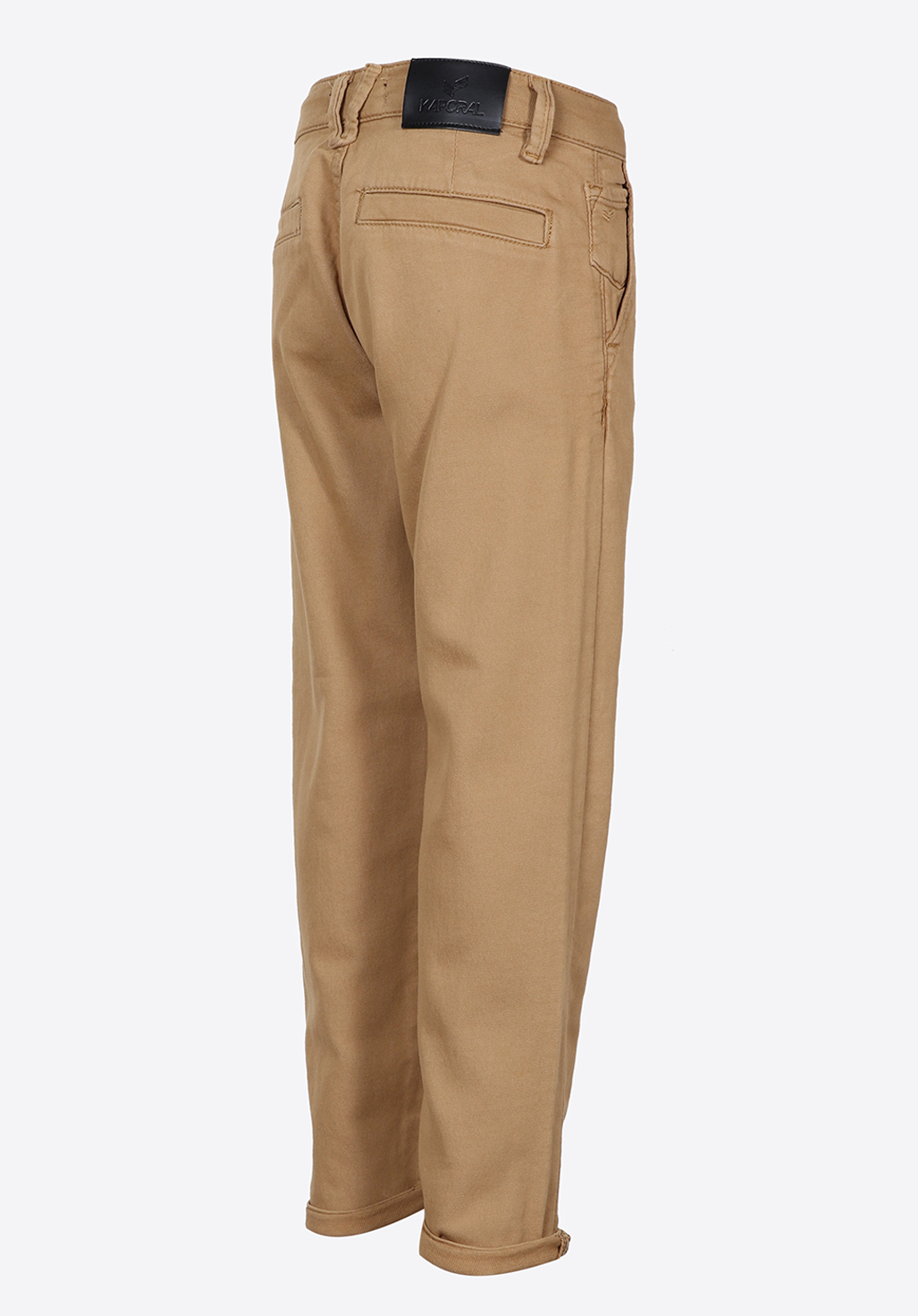 TIWIX  Pantalon relaxed cropped marron garçon