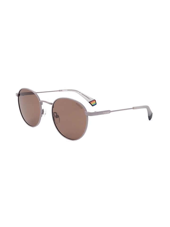 Polaroid Unisex-Sonnenbrille in Silber/ Hellbraun günstig kaufen 51