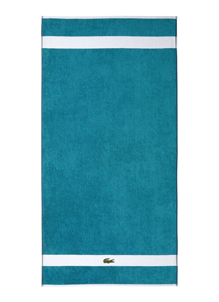 Prosop de baie Lacoste bleumarin din bumbac organic - 70 x 140 cm
